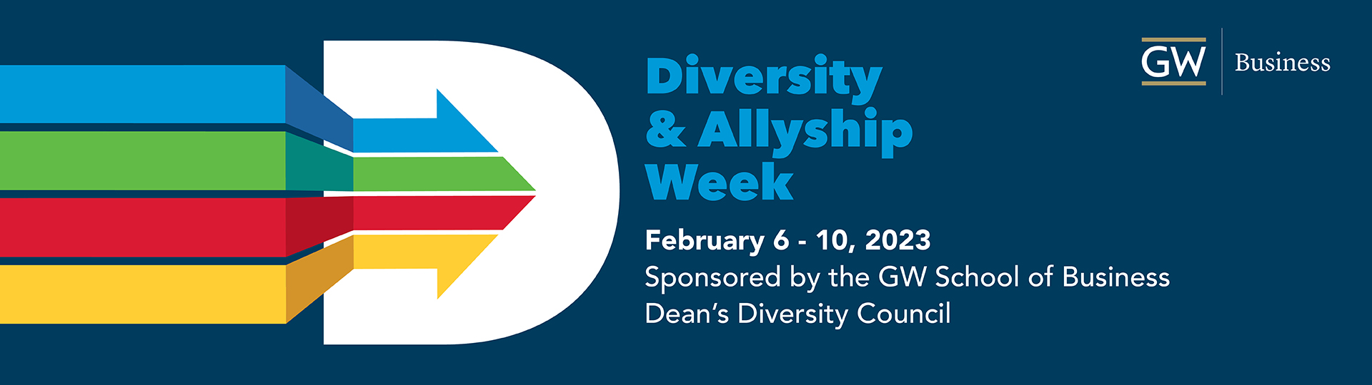 2023 GW Diversity and Allyship Week banner
