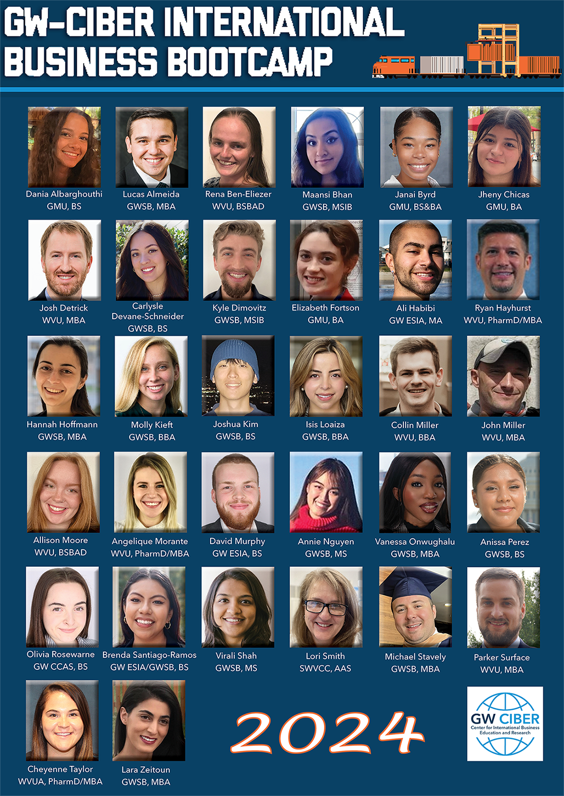 2024 GW-CIBER IB Bootcamp Participants