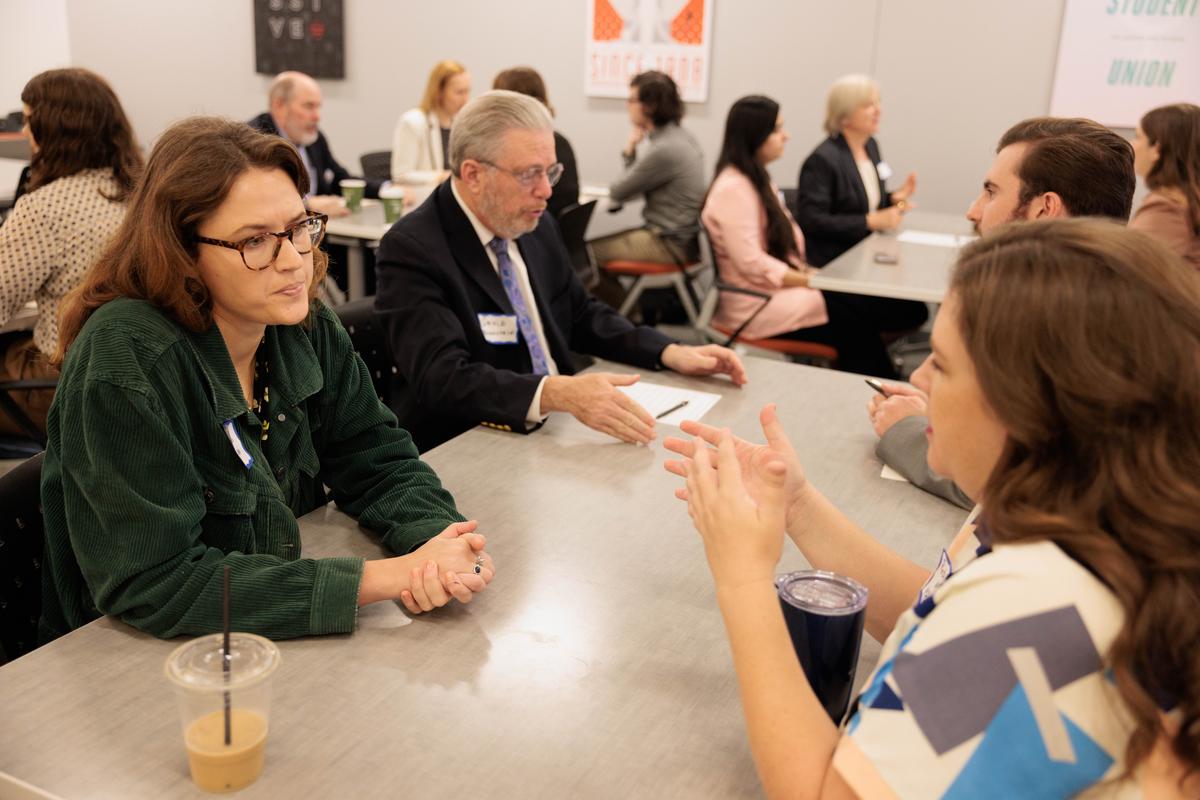 A speed mentorship event at the Trachtenberg School of Public Policy and Public Administration.