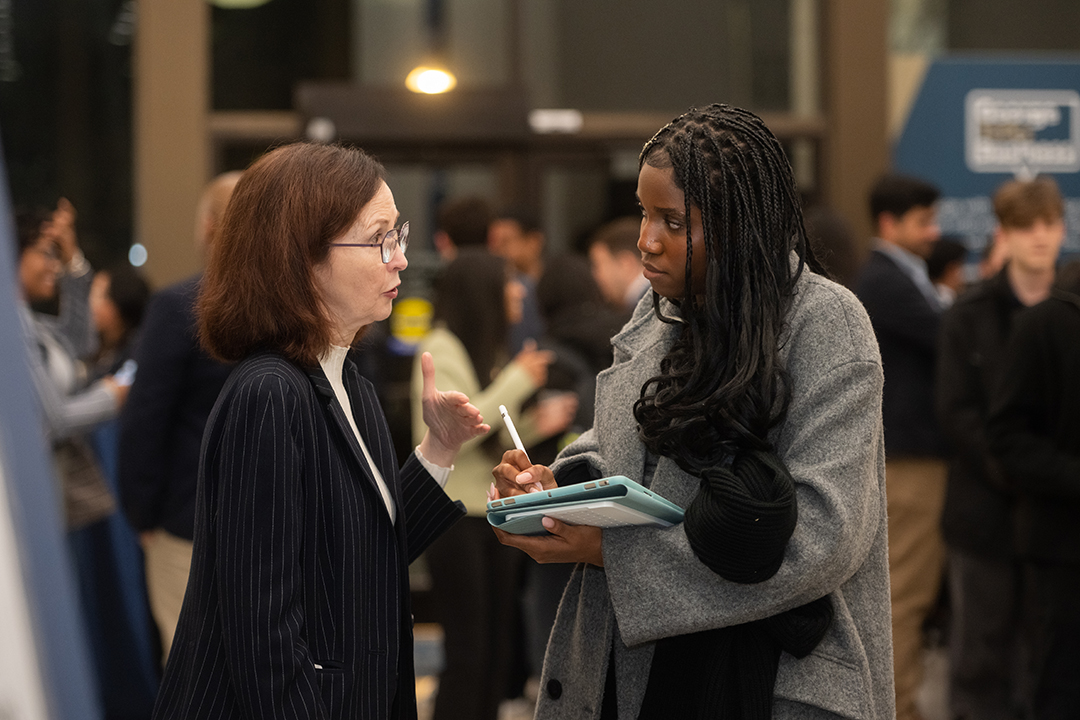 A Career Town Hall covers what’s next in the world of recruiting while students have the opportunity to meet recruiters in person from top companies actively shaping the future of work (February 2025, Funger Hall).