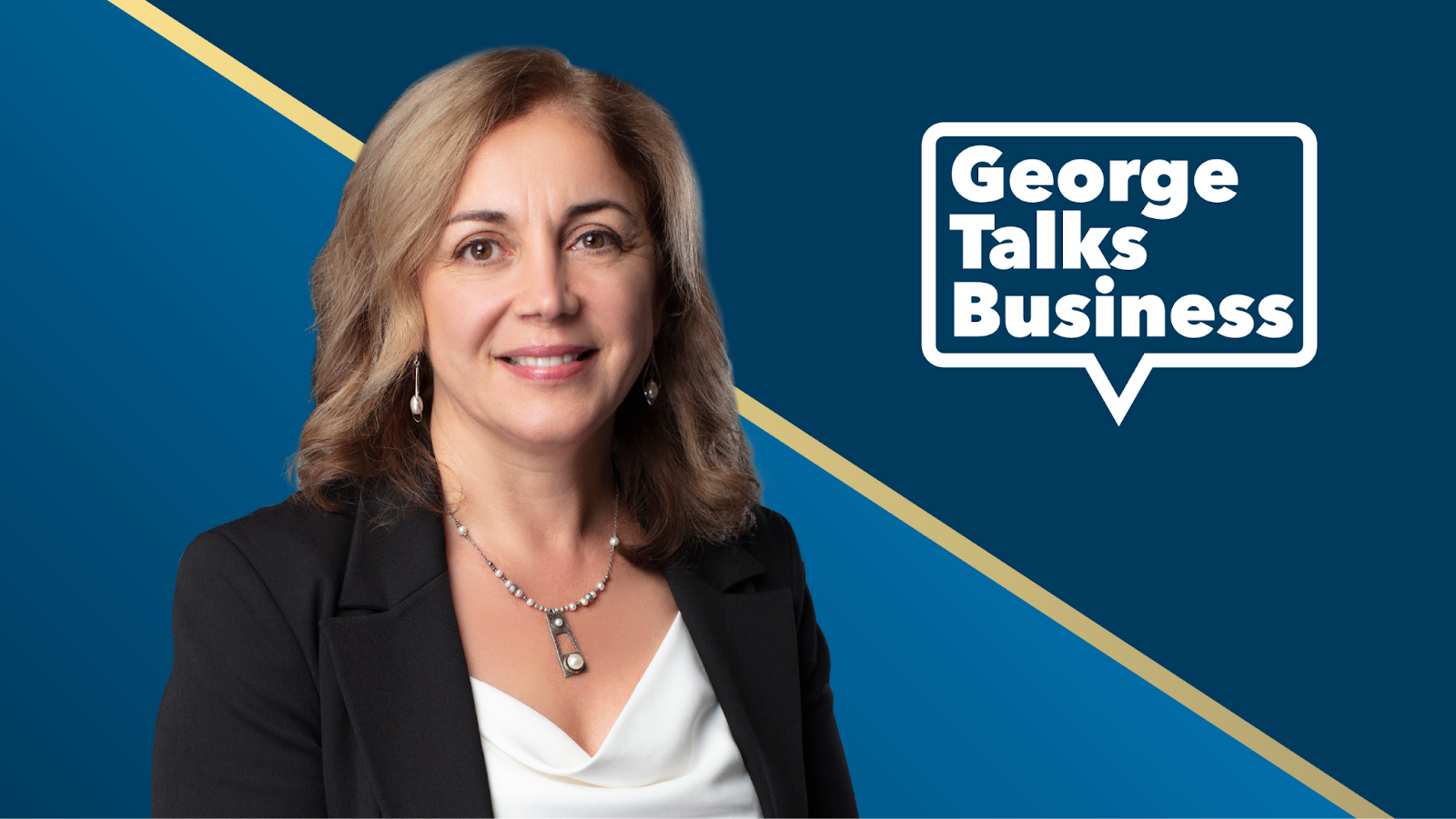 Sevin Yeltekin with george talks business background
