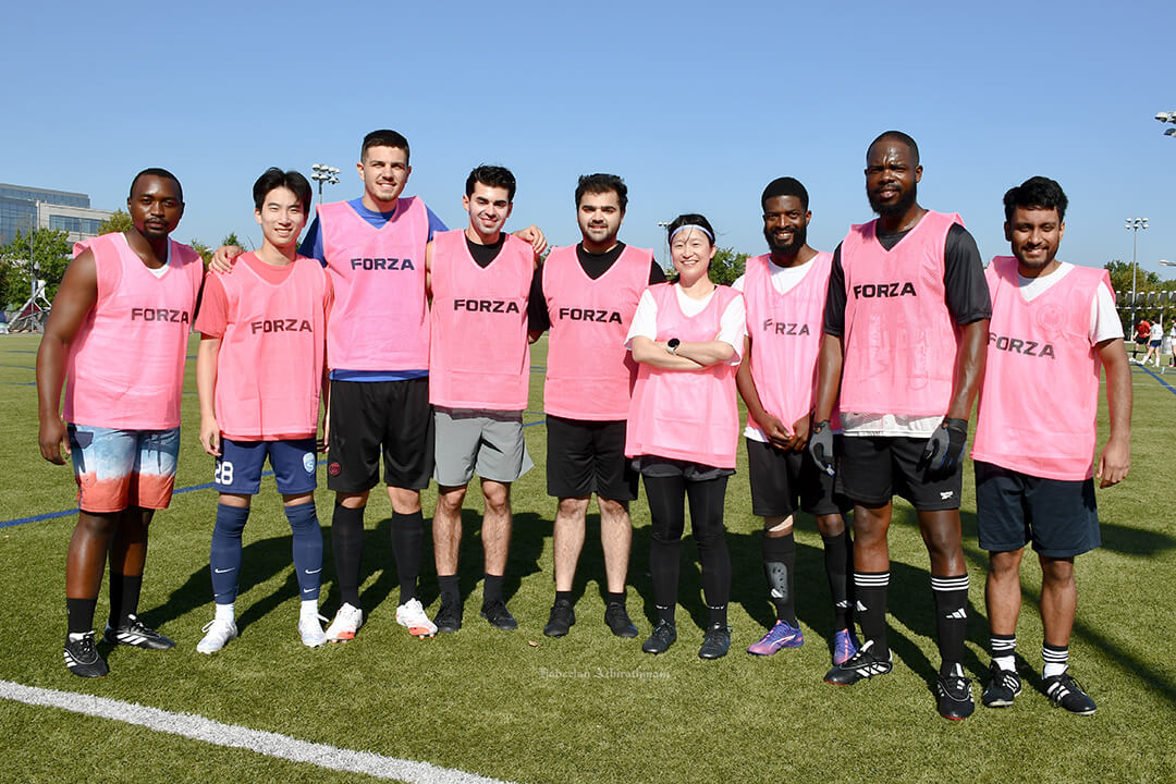 The New Jen team poses for a group photo at the inaugural Buff & Blue Cup