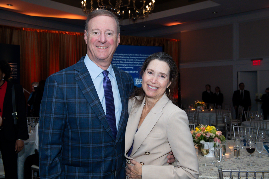 David Samuels and his wife Tenley Carp, a GW Law alumna