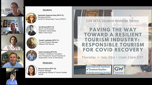 watch the webinar on Paving the Way Toward a Resilient Tourism Industry: Responsible Tourism for COVID-19 Recovery