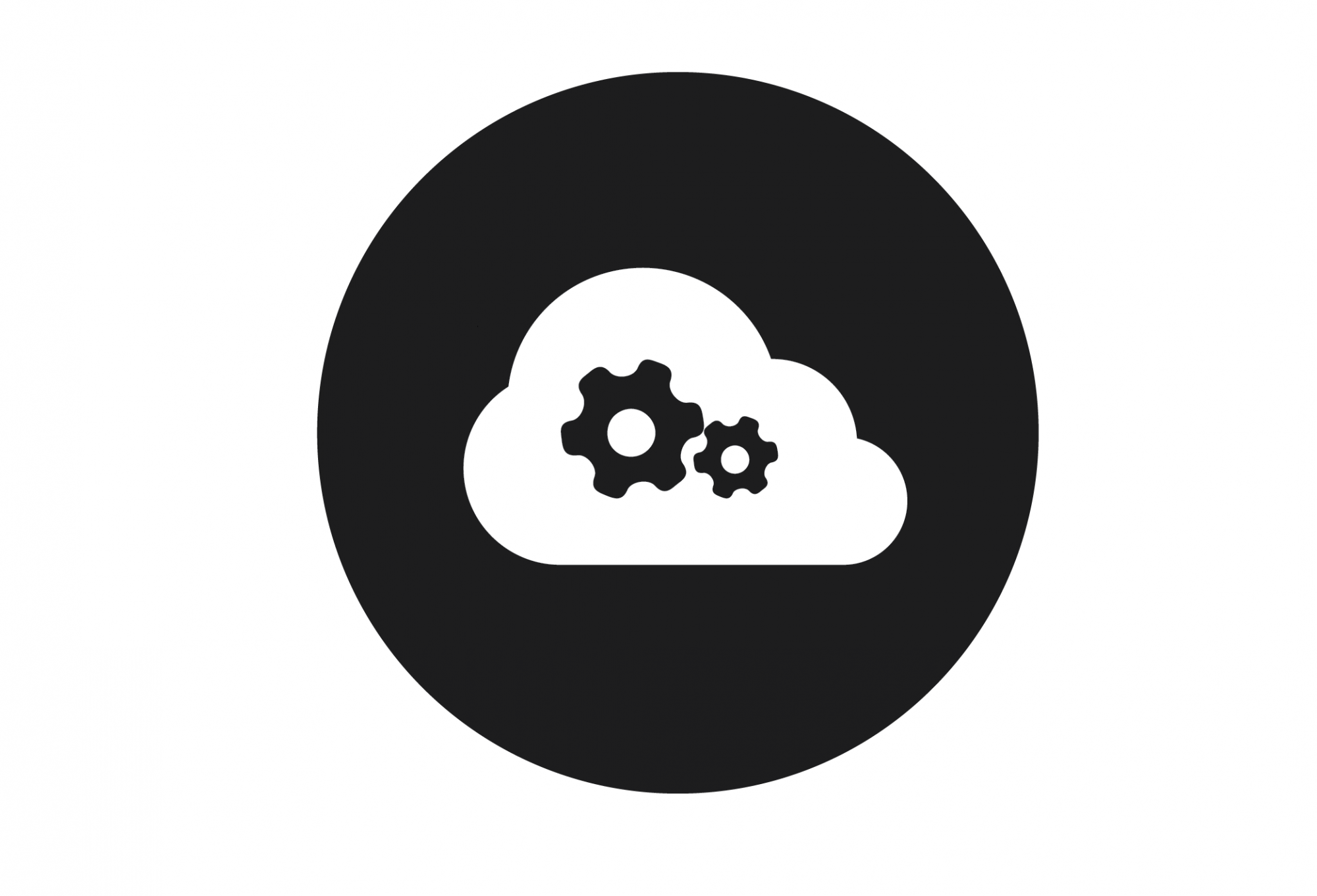 Cloud with Gears representing Skills