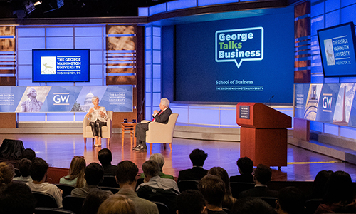 George Talks Business with Christine Lagarde