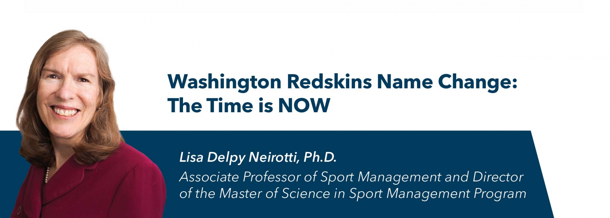 header banner image for the GWSB Expertise Series with Dr. Lisa Delpy Neirotti