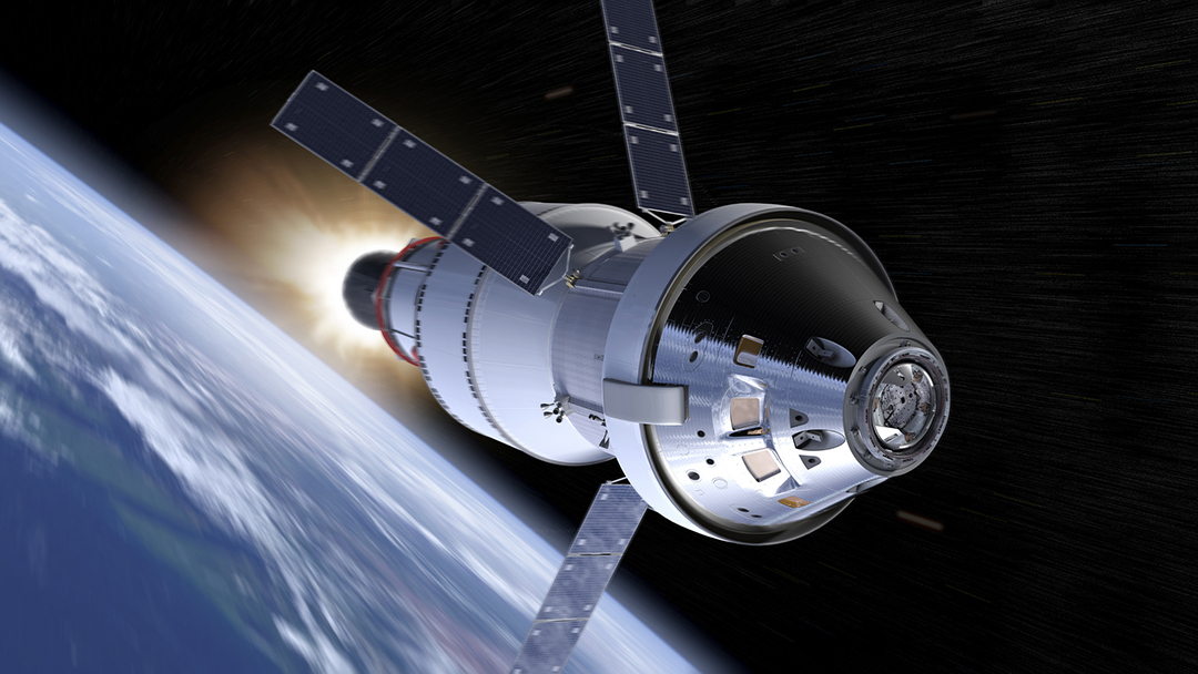 image - a NASA rendering of the Orion spacecraft