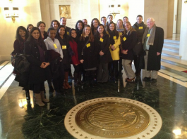 Led by rotating GWSB faculty, the Business & Society course brings together distance and local students together in a single class on the Foggy Bottom campus, providing them the opportunity to learn about how business is embedded in DC through one week of site visits and hands-on learning experiences.