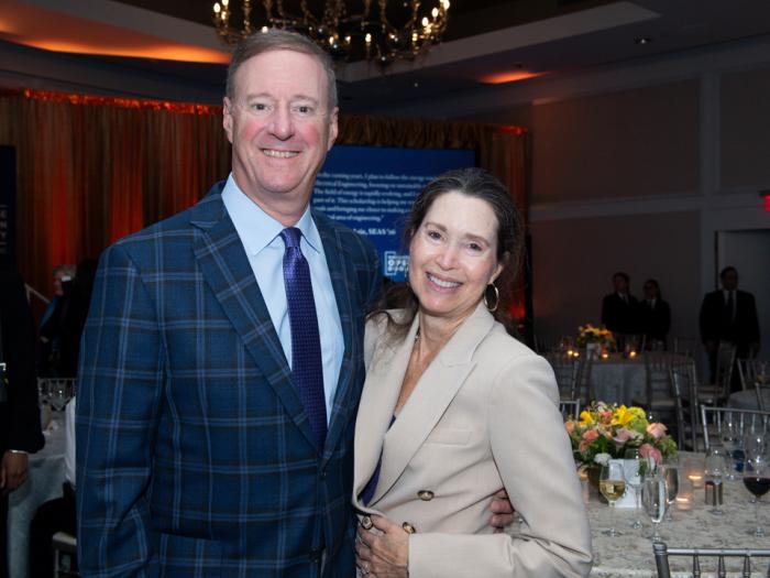David Samuels and his wife Tenley Carp, a GW Law alumna