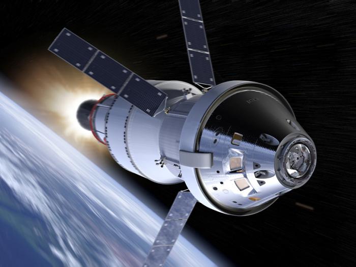 image - a NASA rendering of the Orion spacecraft