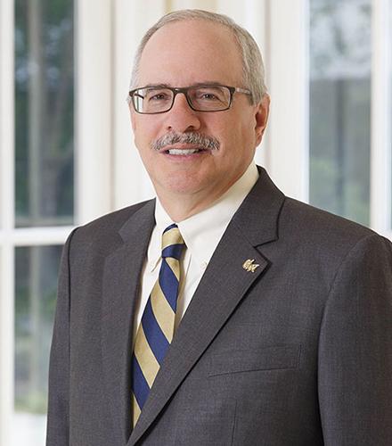photo - GW President Thomas LeBlanc