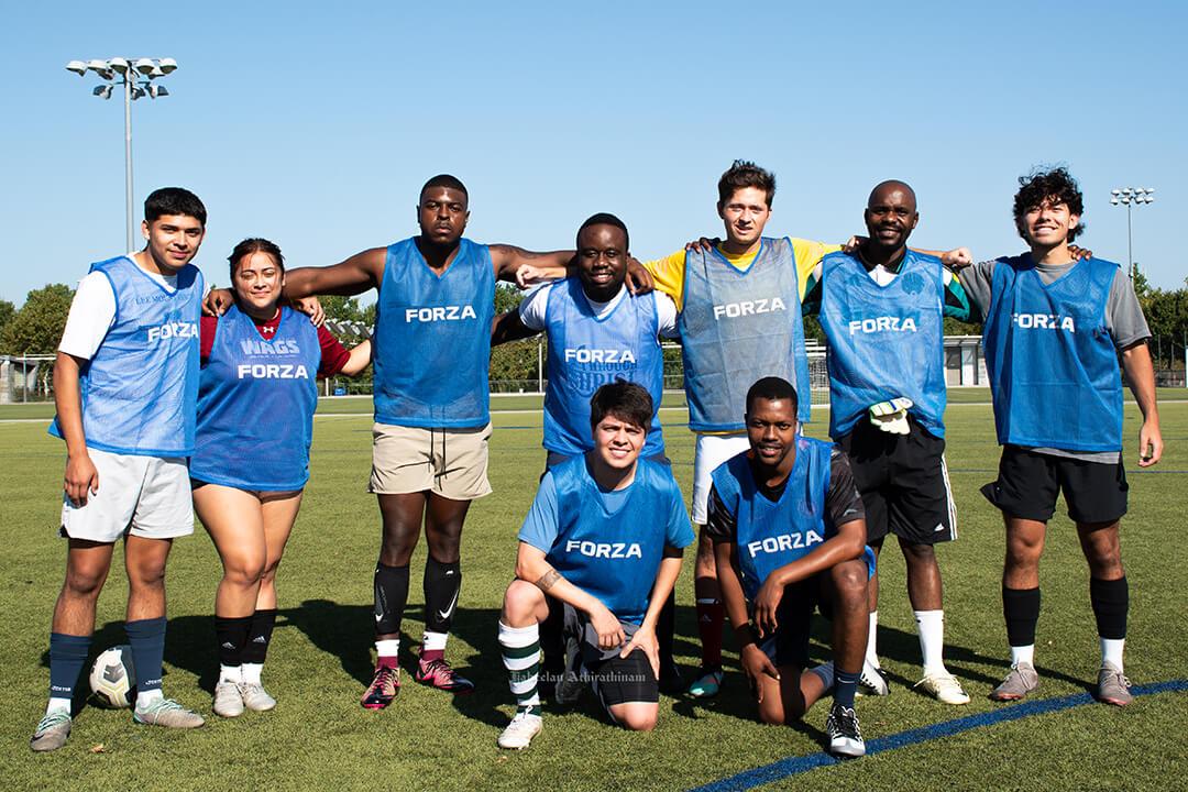 FC Blaze team poses for group photo at inaugural Buff & Blue Cup