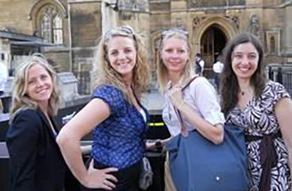 GWSB International Business Summer Program students outside of Britain's Parliament