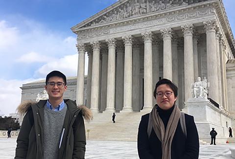 GWSB exchange students visit the Supreme Court