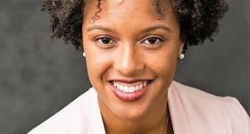A photo of Lauryn Burnett, a doctoral student in the Department of Management at the GW School of Business. 