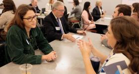 A speed mentorship event at the Trachtenberg School of Public Policy and Public Administration.