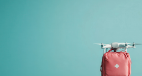 medical bag attached to drone