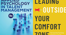 Applied Psychology in talent managment and leading outside your comfort zone book covers